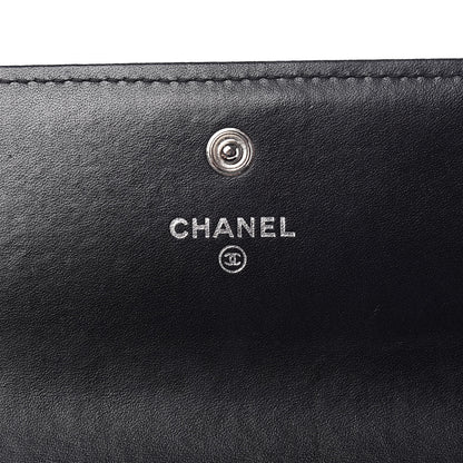 Chanel Caviar Quilted Large Boy Gusset Flap Wallet Black 6 of 16