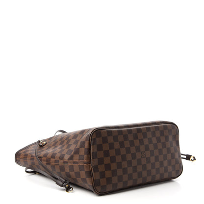 Louis Vuitton Damier Ebene Neo Neverfull MM Rose Ballerine 4 of 11