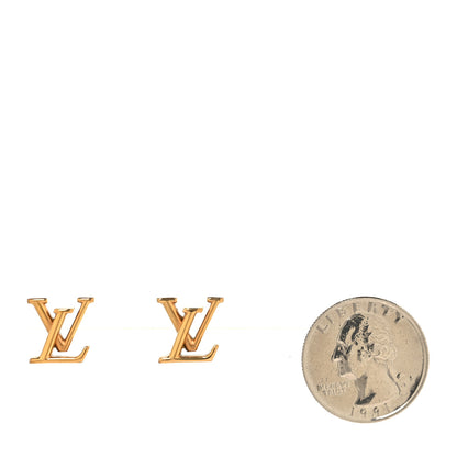 Louis Vuitton Metal LV Iconic Earrings Gold 2 of 6