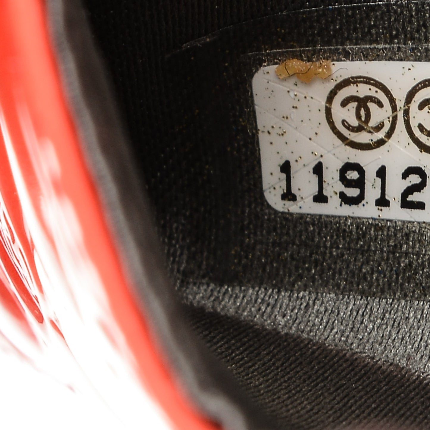 Patent Calfskin Lucky Symbols Card Holder Case Rouge Clair