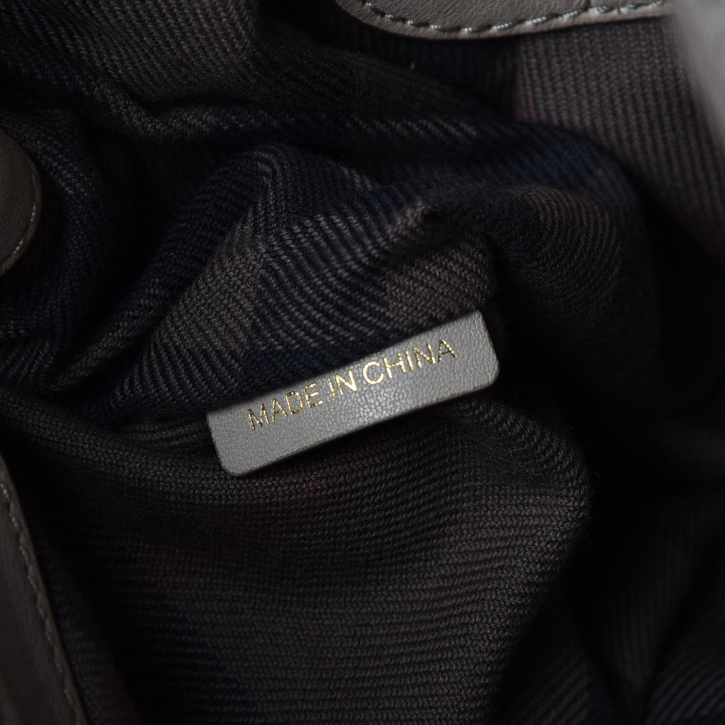 Lambskin Quilted Enmore Tote Grey