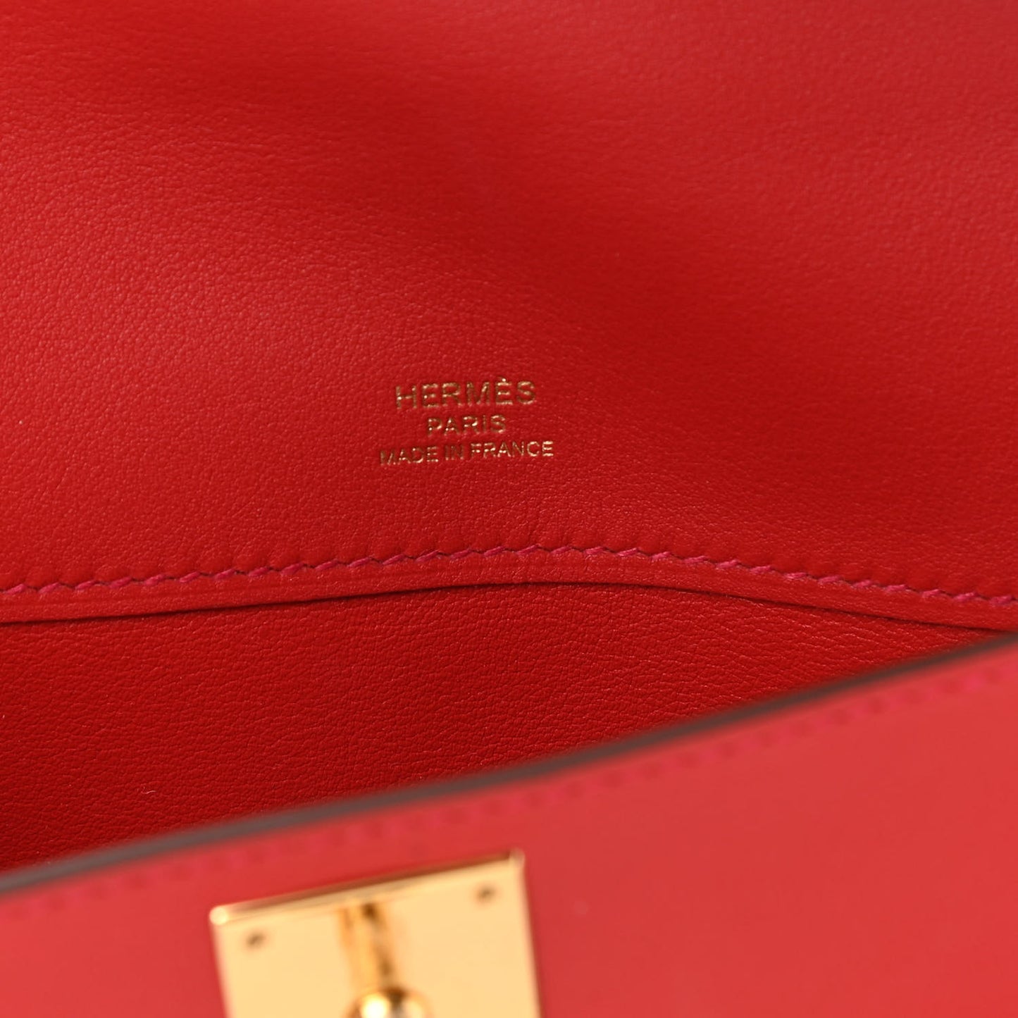 Swift Kelly Cut Clutch Pochette Vermillion