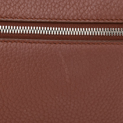 Loro Piana Grained Calfskin L19 Extra Pocket Pouch Kummel 10 of 10