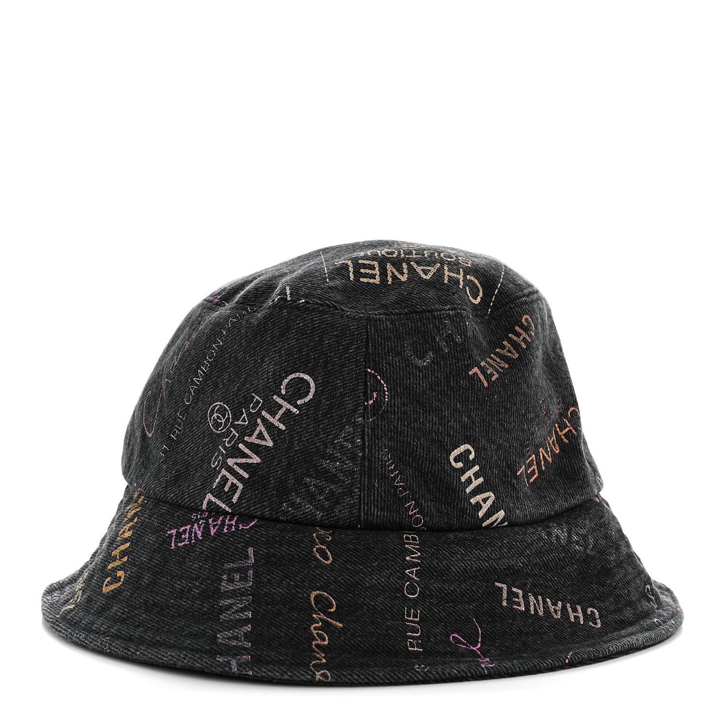 Denim Mood Cloche Bucket Hat M Black