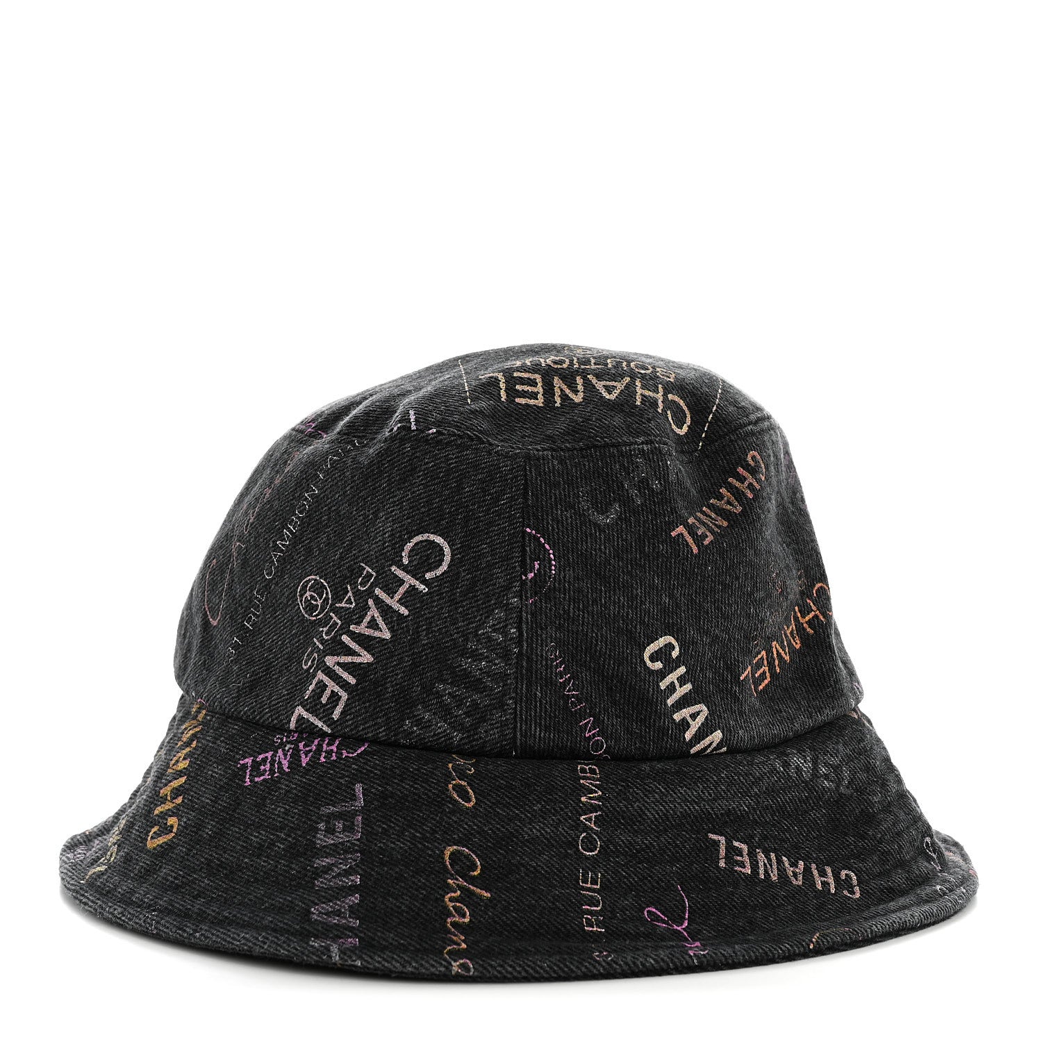 Chanel Denim Mood Cloche Bucket Hat M Black 6 of 8