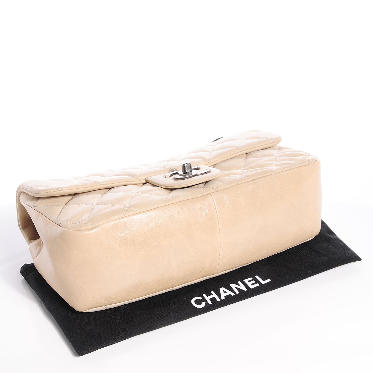 Chanel Iridescent Calfskin In The Mix Medium Flap Beige 4 of 9