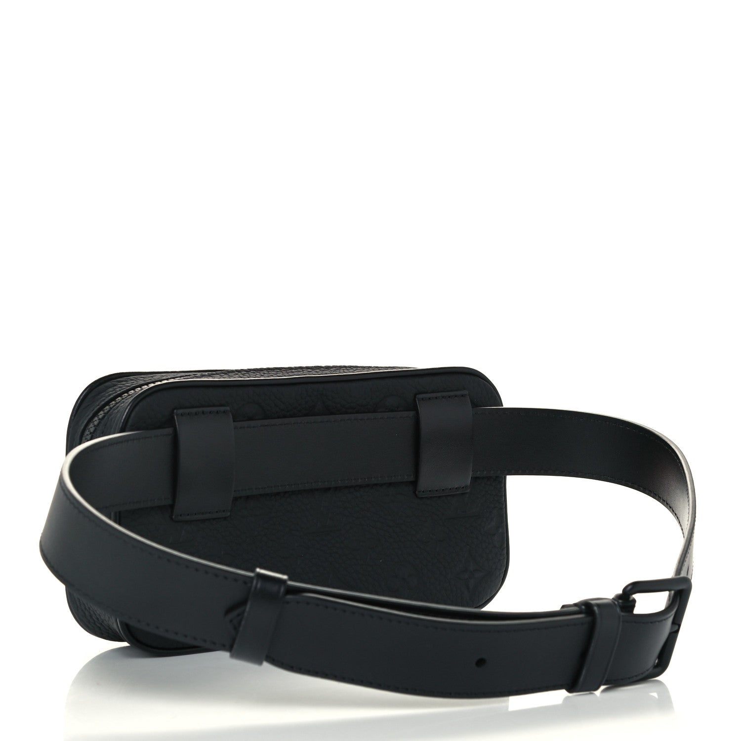 Louis Vuitton Taurillon Monogram Uniformes Solar Ray Soft Pochette Volga Belt Bag Black 3 of 10