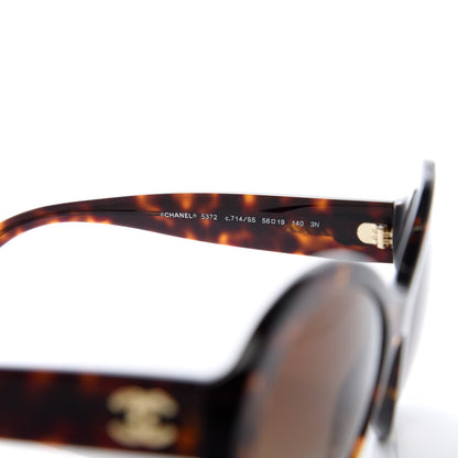 Chanel Oval CC Sunglasses 5372 Tortoise 6 of 9