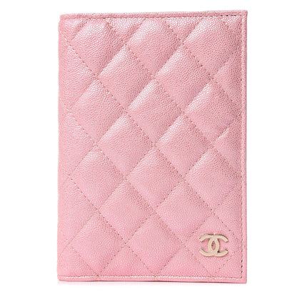 Chanel Iridescent Caviar Quilted Passport Holder Pink 1 of 8