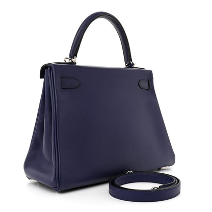 Hermes Evercolor Verso Kelly Retourne 28 Bleu Encre Bleu Zellige 3 of 12
