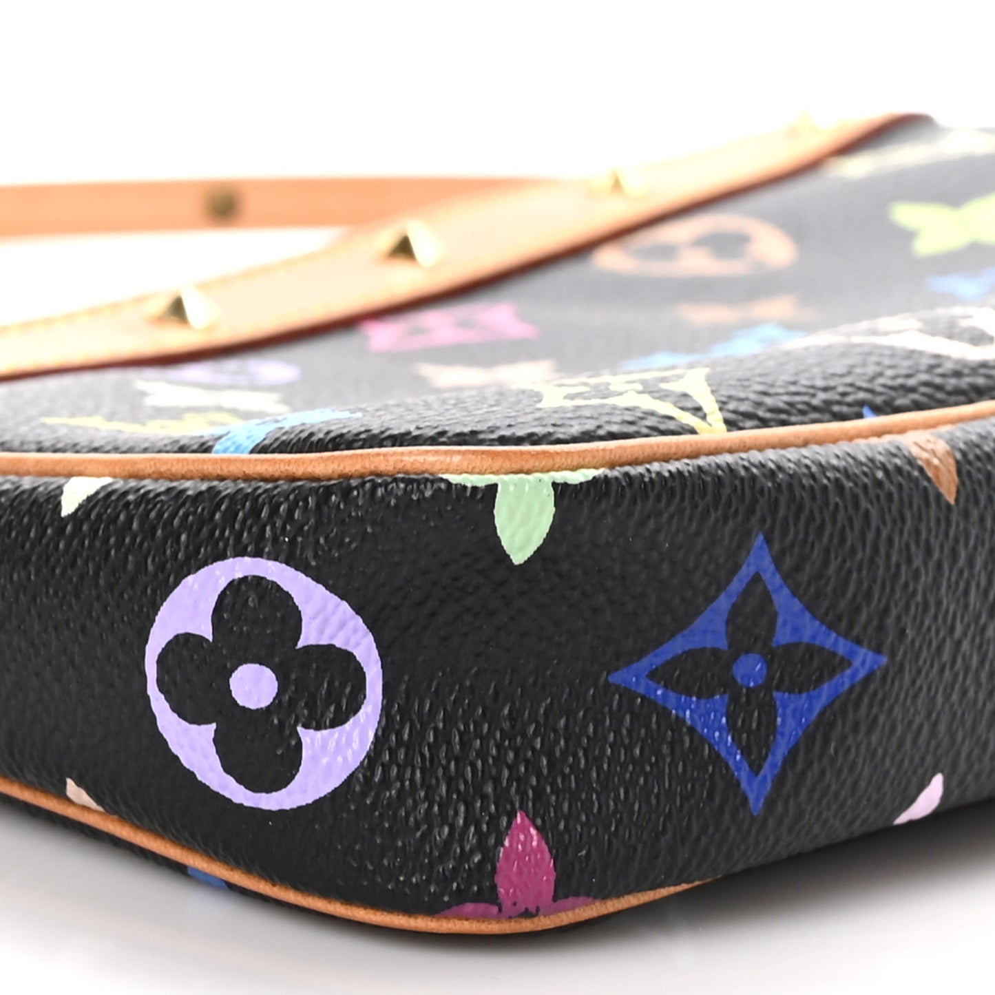 Monogram Multicolor Pochette Accessories Black