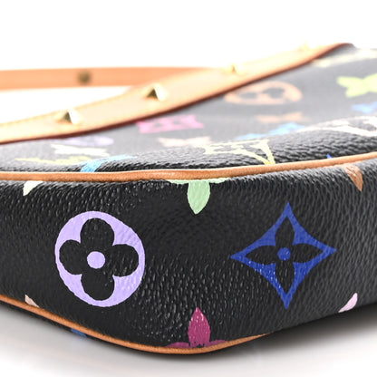Louis Vuitton Monogram Multicolor Pochette Accessories Black 8 of 10