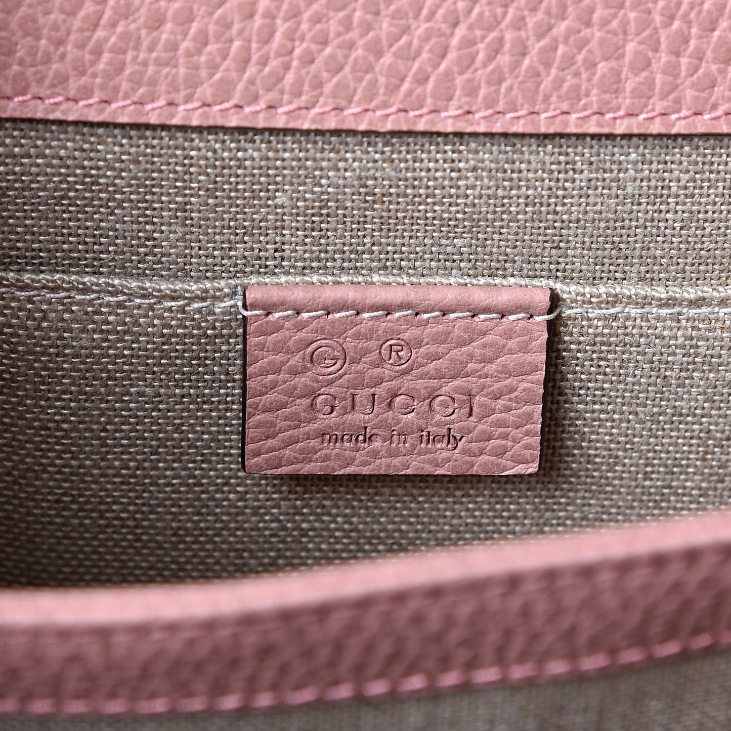 Dollar Calfskin Small Interlocking G Shoulder Bag Soft Pink