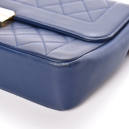 Chanel Lambskin Quilted Large Chic With Me Flap Navy 9 of 17