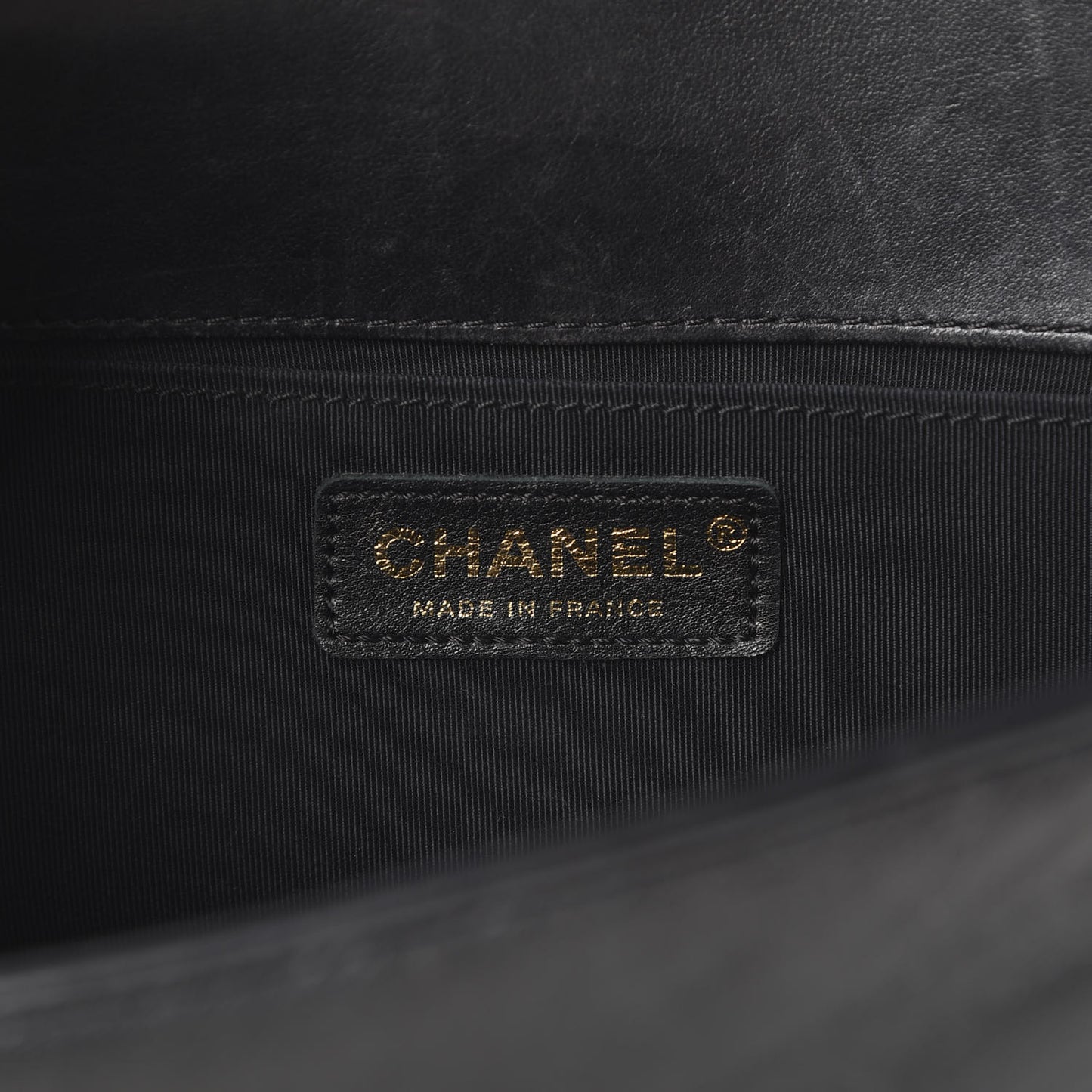 Calfskin Quilted Medium Boy Flap Black