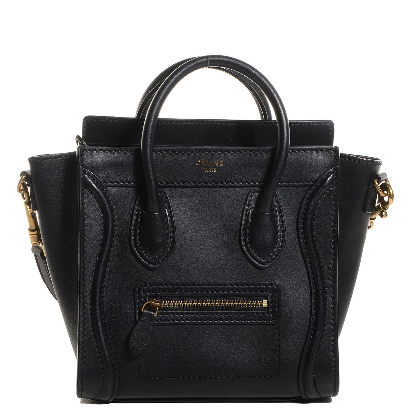 Smooth Calfskin Nano Luggage Black