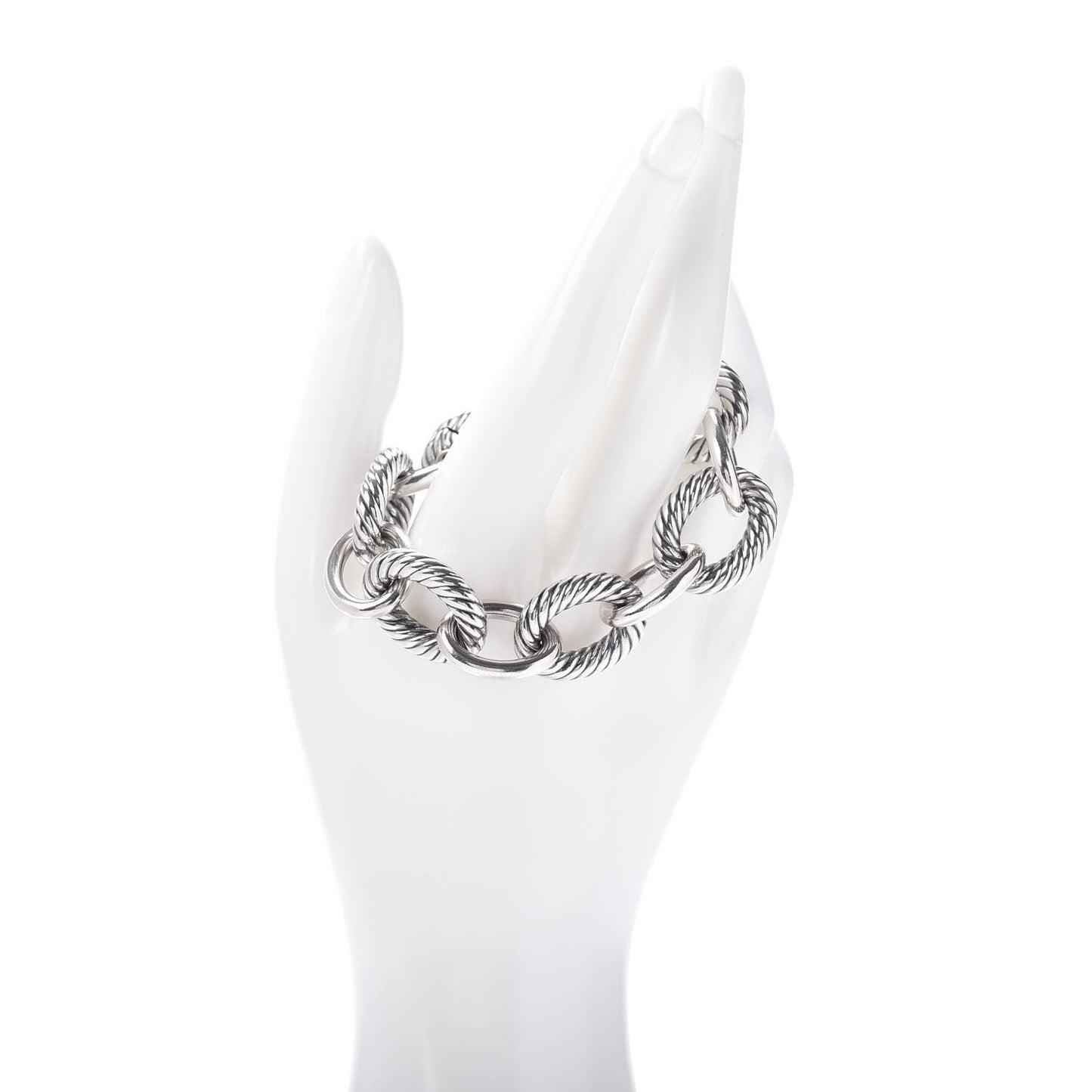 Sterling Silver 17mm Extra Large Oval Link Bracelet