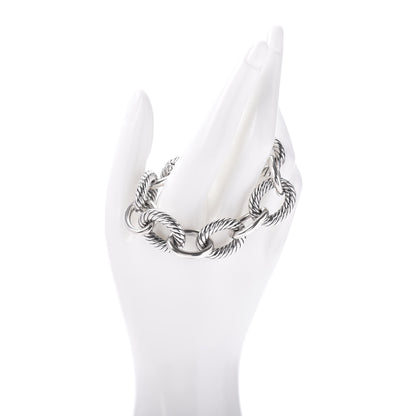 David Yurman Sterling Silver 17mm Extra Large Oval Link Bracelet 2 of 4