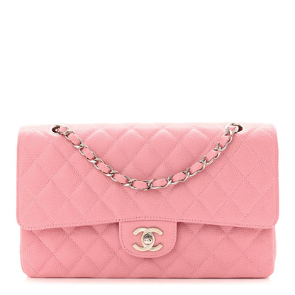 Chanel Caviar Quilted Medium Double Flap Pink 1 of 10