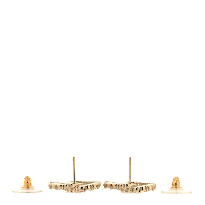 Chanel Crystal Over The Rainbow CC Earrings Gold Multicolor 3 of 5