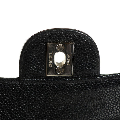 Chanel Caviar Quilted Jumbo Single Flap Black 6 of 8