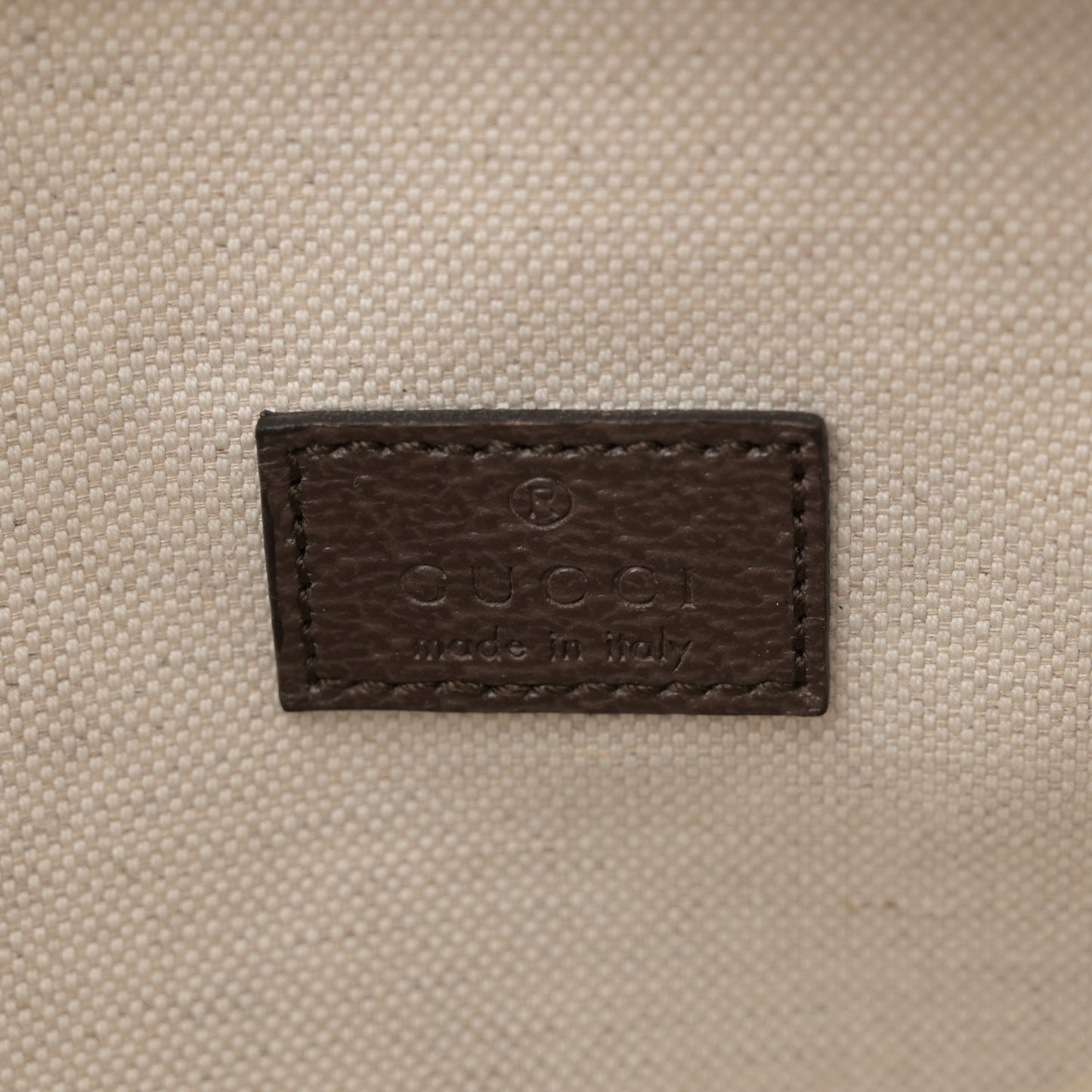 Monogram Jumbo GG Textured Dollar Calfskin Web Belt Bag Camel Ebony New Acero