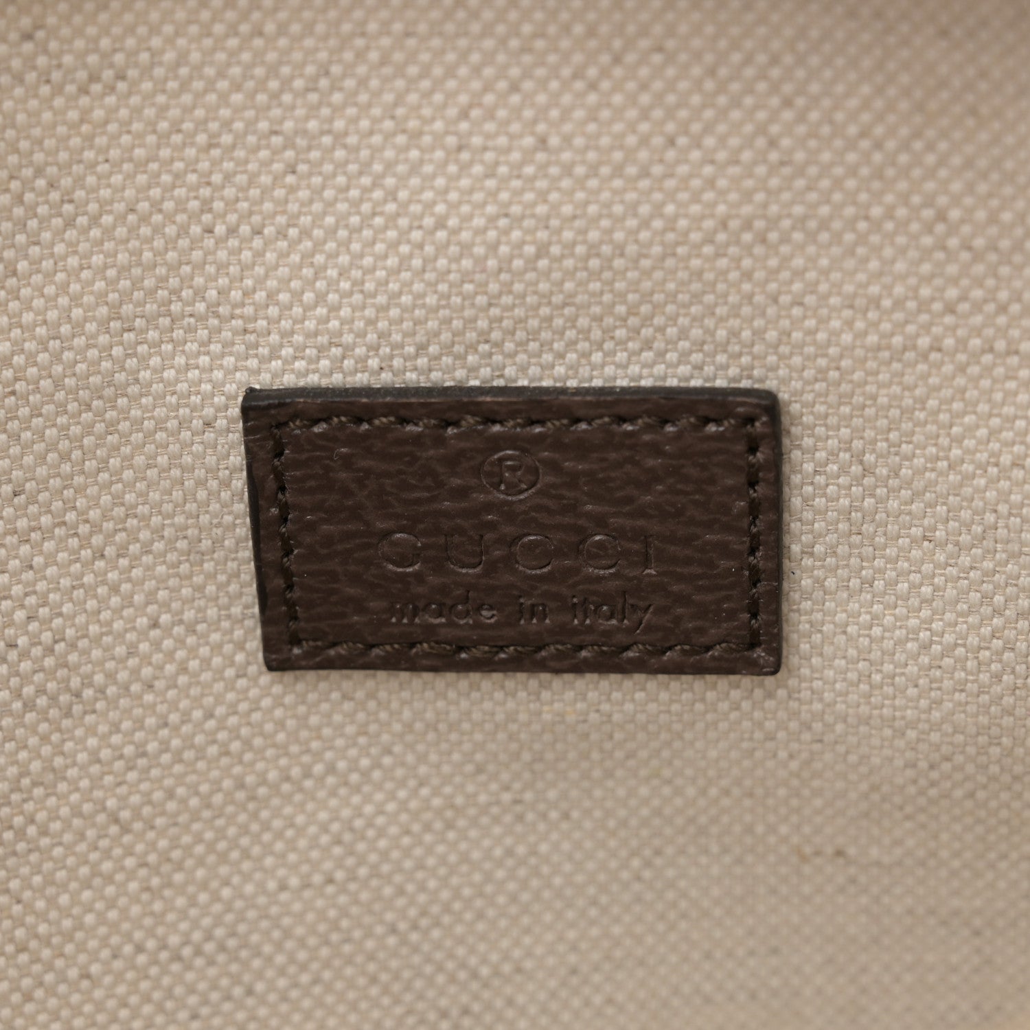 Gucci Monogram Jumbo GG Textured Dollar Calfskin Web Belt Bag Camel Ebony New Acero 6 of 11