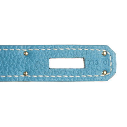 Hermes Togo Kelly Retourne 35 Blue Jean 5 of 20