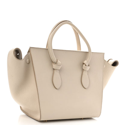 Celine Crisped Calfskin Mini Tie Knot Tote Chalk 3 of 13