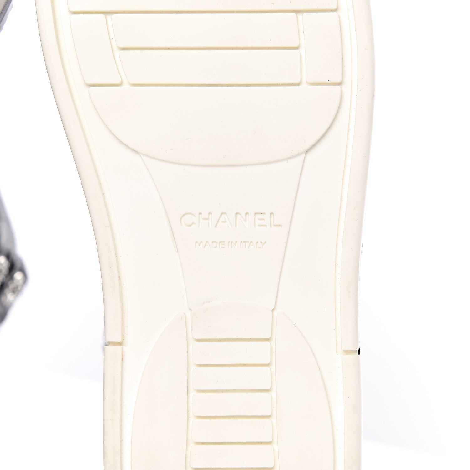 Chanel Calfskin Crocodile Embossed Cocodile High Top Sneakers 39 Black 9 of 10