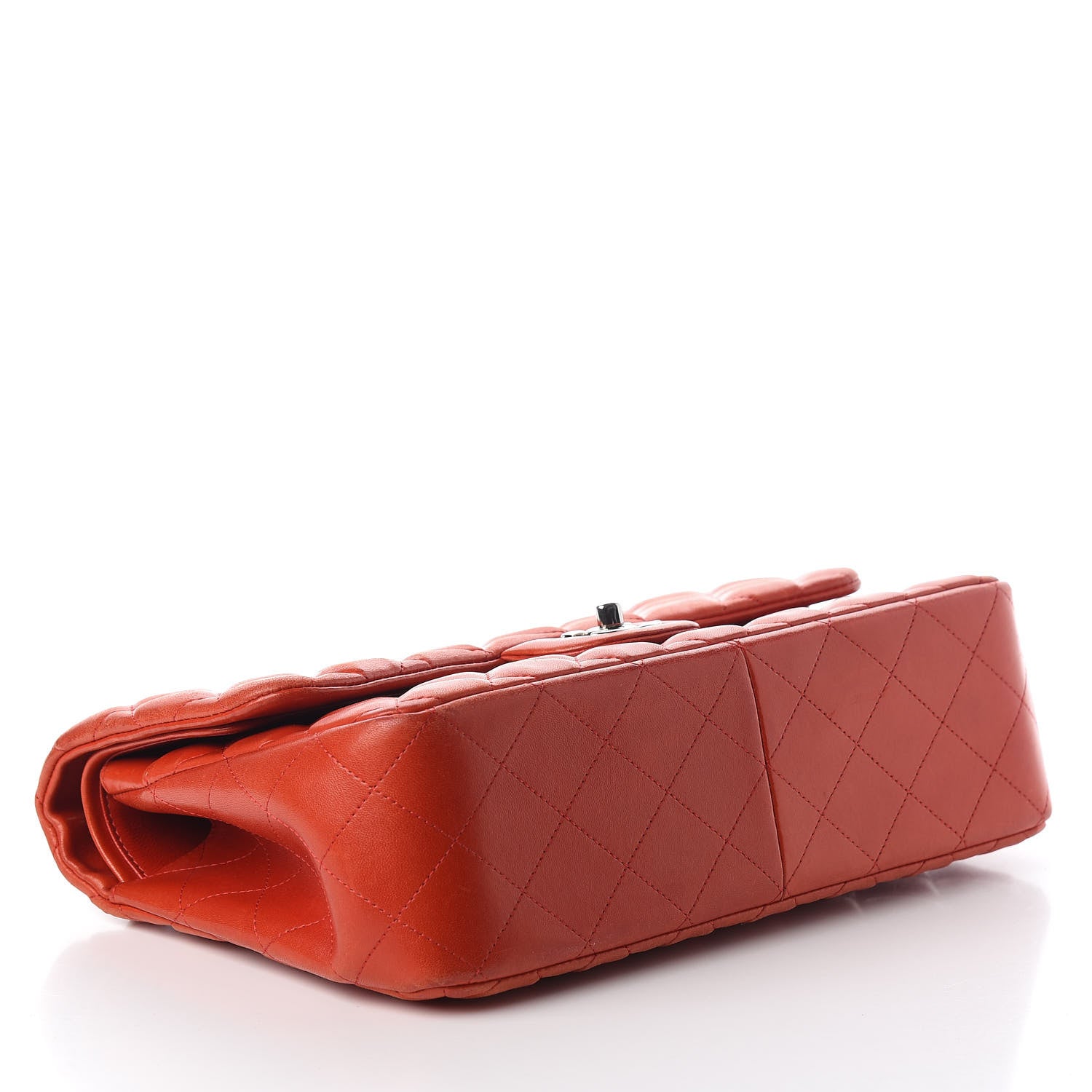 Chanel Lambskin Quilted Jumbo Double Flap Red 4 of 15