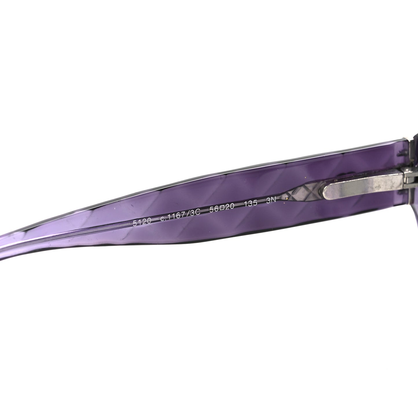 Quilted CC Mod Sunglasses 5120 Purple