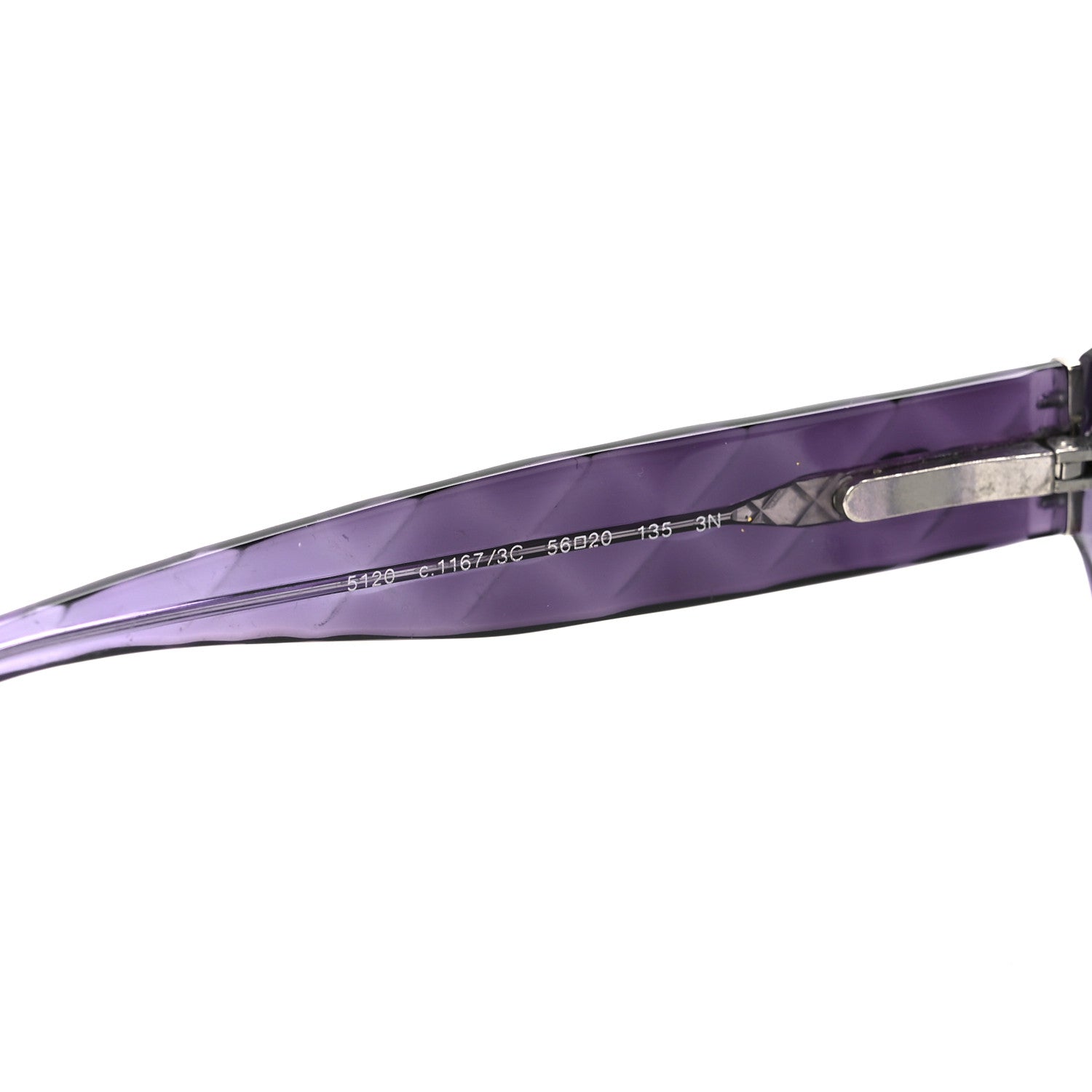 Chanel Quilted CC Mod Sunglasses 5120 Purple 5 of 7