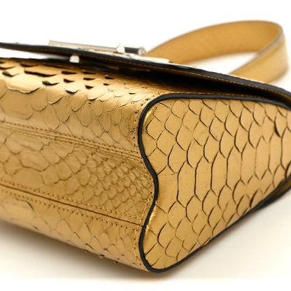 Louis Vuitton Metallic Snakeskin Twist Shoulder Bag PM Gold 9 of 11