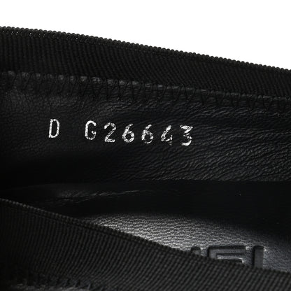 Chanel Lambskin Patent CC Elastic Stretch Pumps 38.5 Black 8 of 8