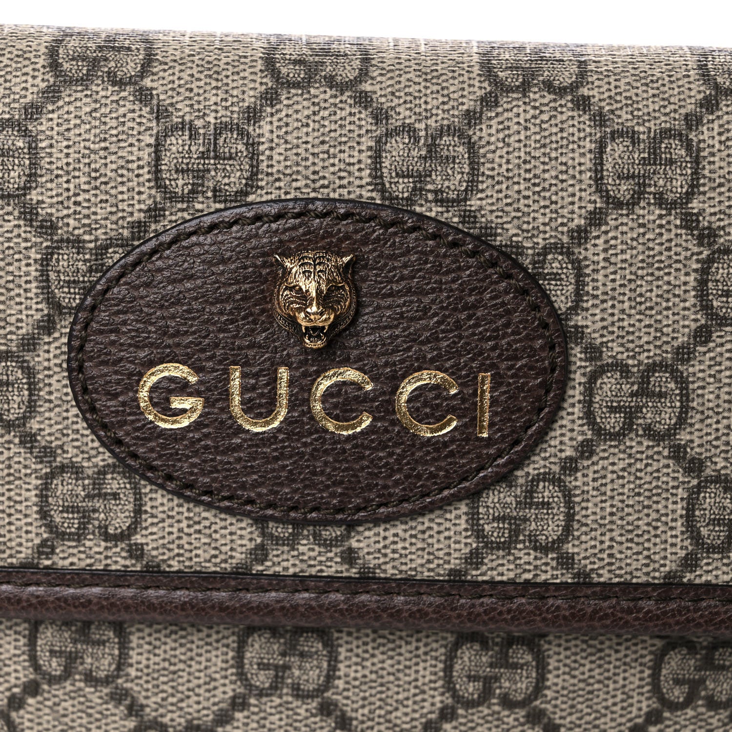 Gucci GG Supreme Monogram Neo Vintage Web Belt Bag Brown 10 of 10