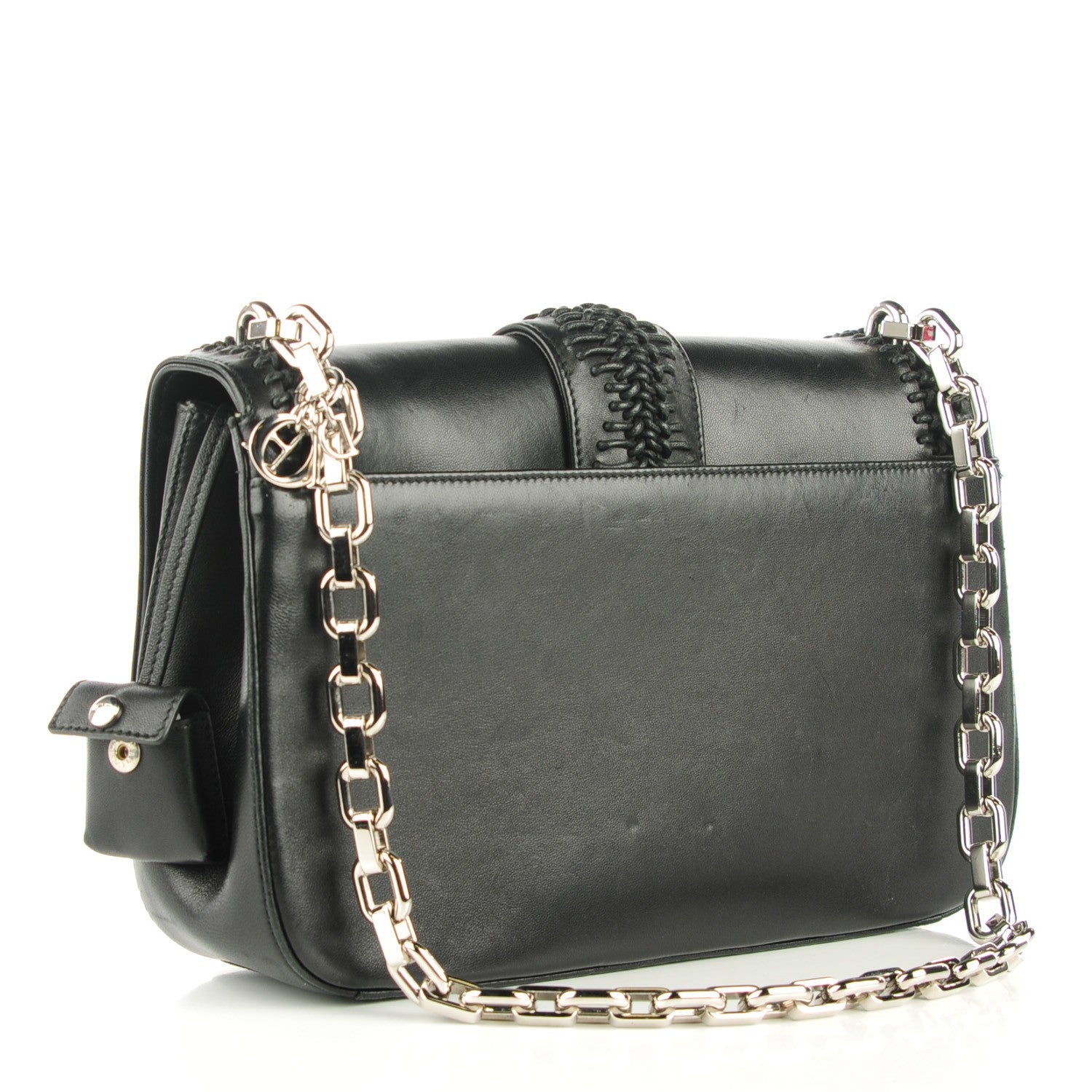 Christian Dior Matte Calfskin Cannage New Lock Bag Black 6 of 12