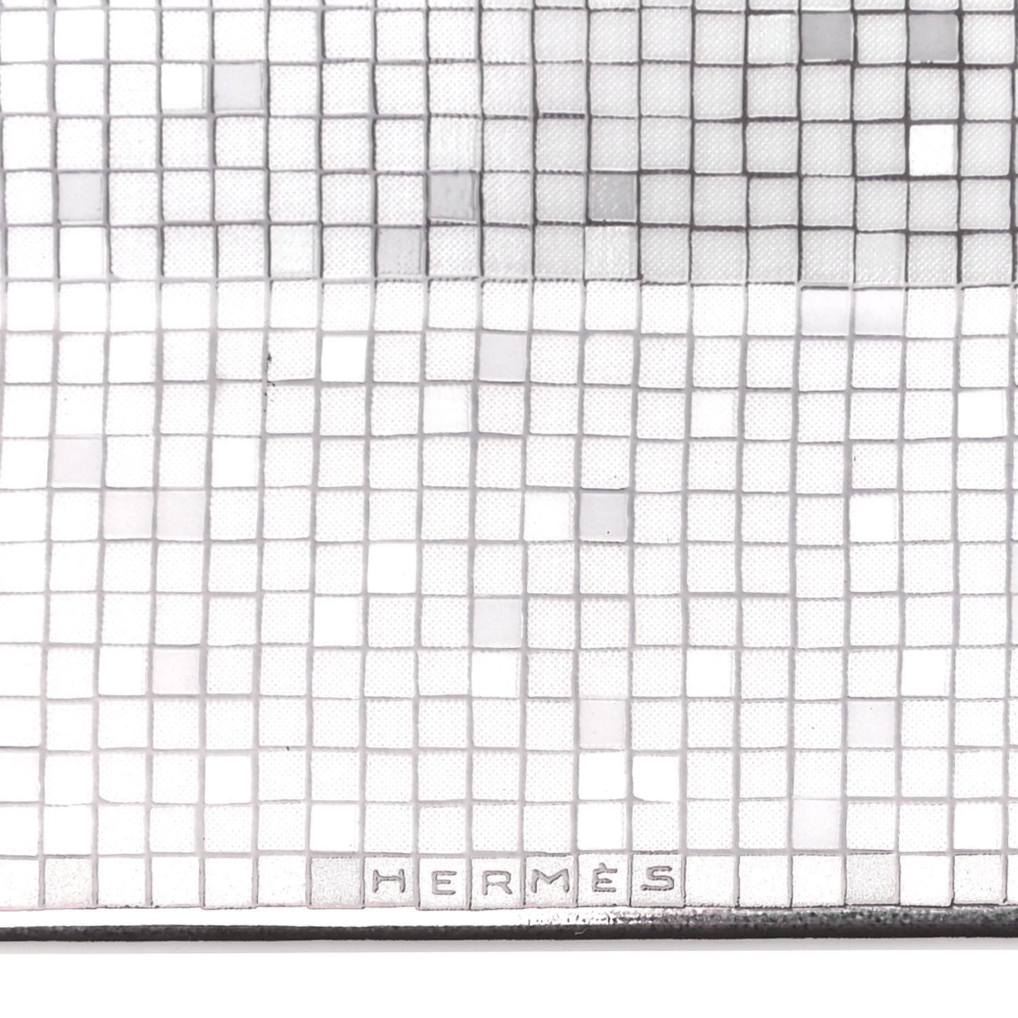 Porcelain Mosaique Au 24 Platinum Square Plate N°3
