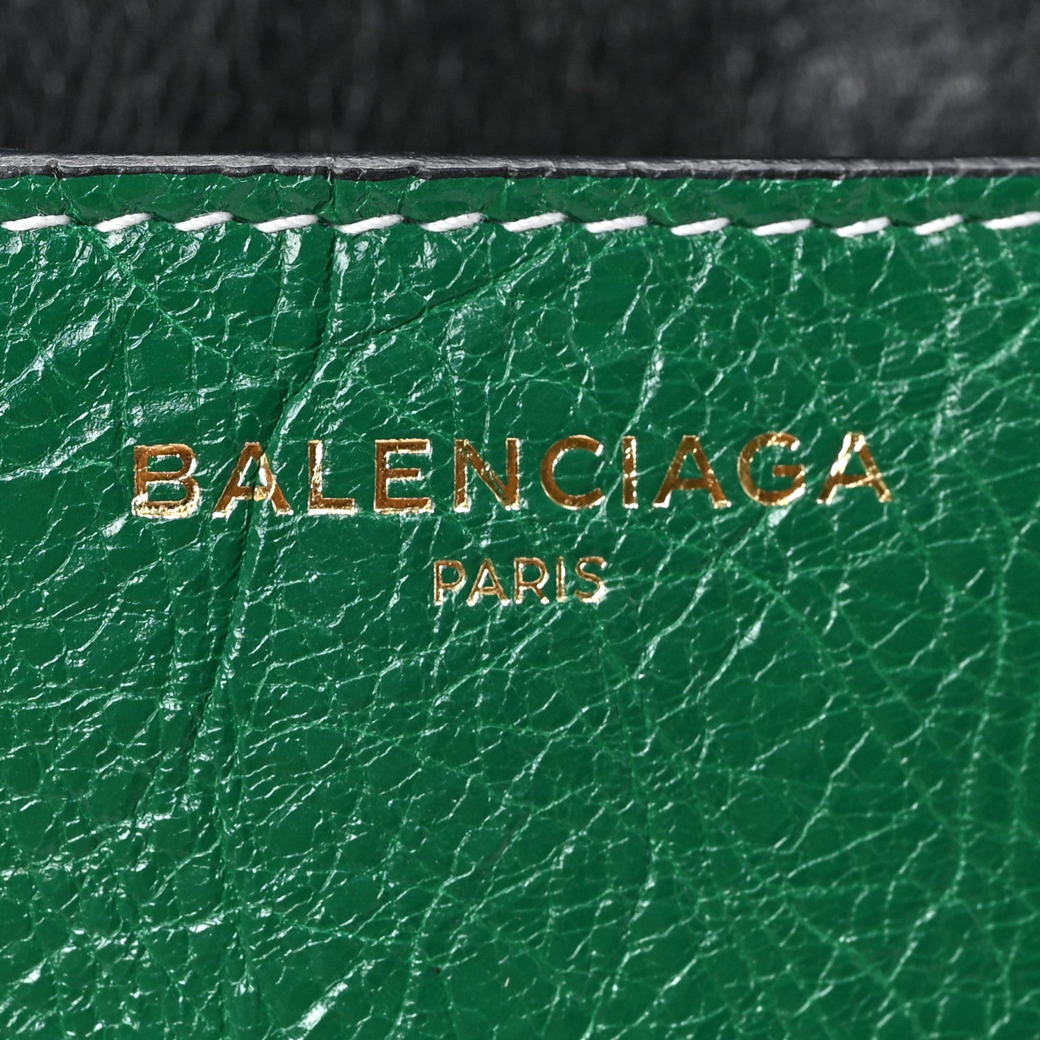Balenciaga Agneau Arena Multicolore Bazar Chain Shoulder Bag Green Grey Black 7 of 7