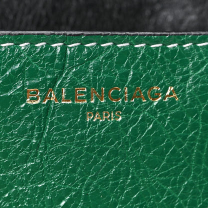 Balenciaga Agneau Arena Multicolore Bazar Chain Shoulder Bag Green Grey Black 7 of 7