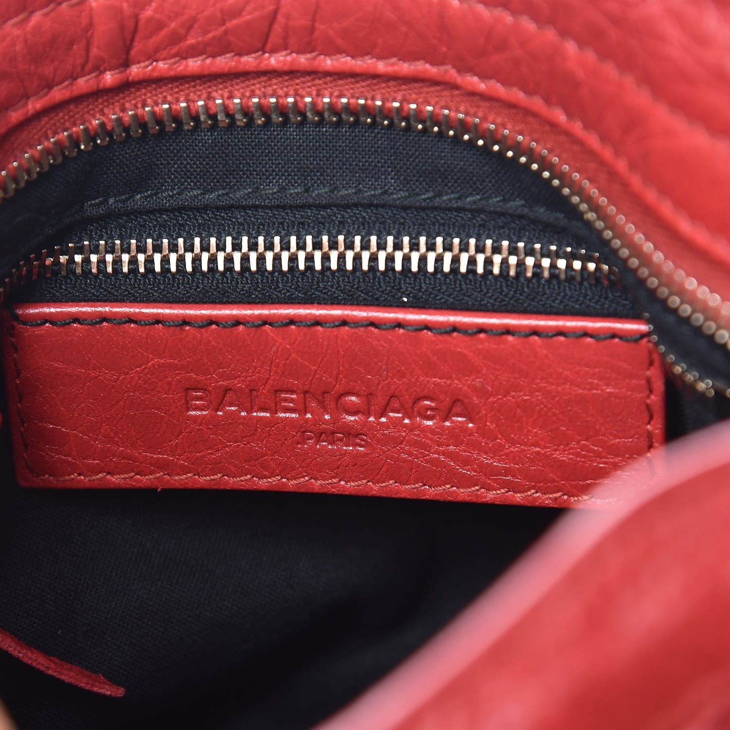 Balenciaga Agneau Gold Metallic Edge Hardware Mini City Rouge Rubis 6 of 11