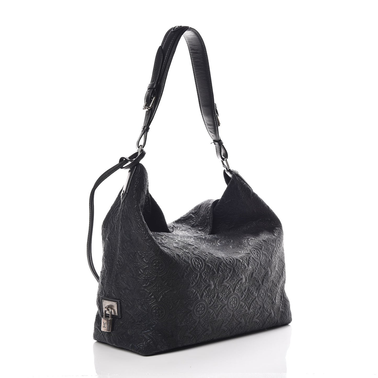 Monogram Lambskin Antheia Hobo PM Black