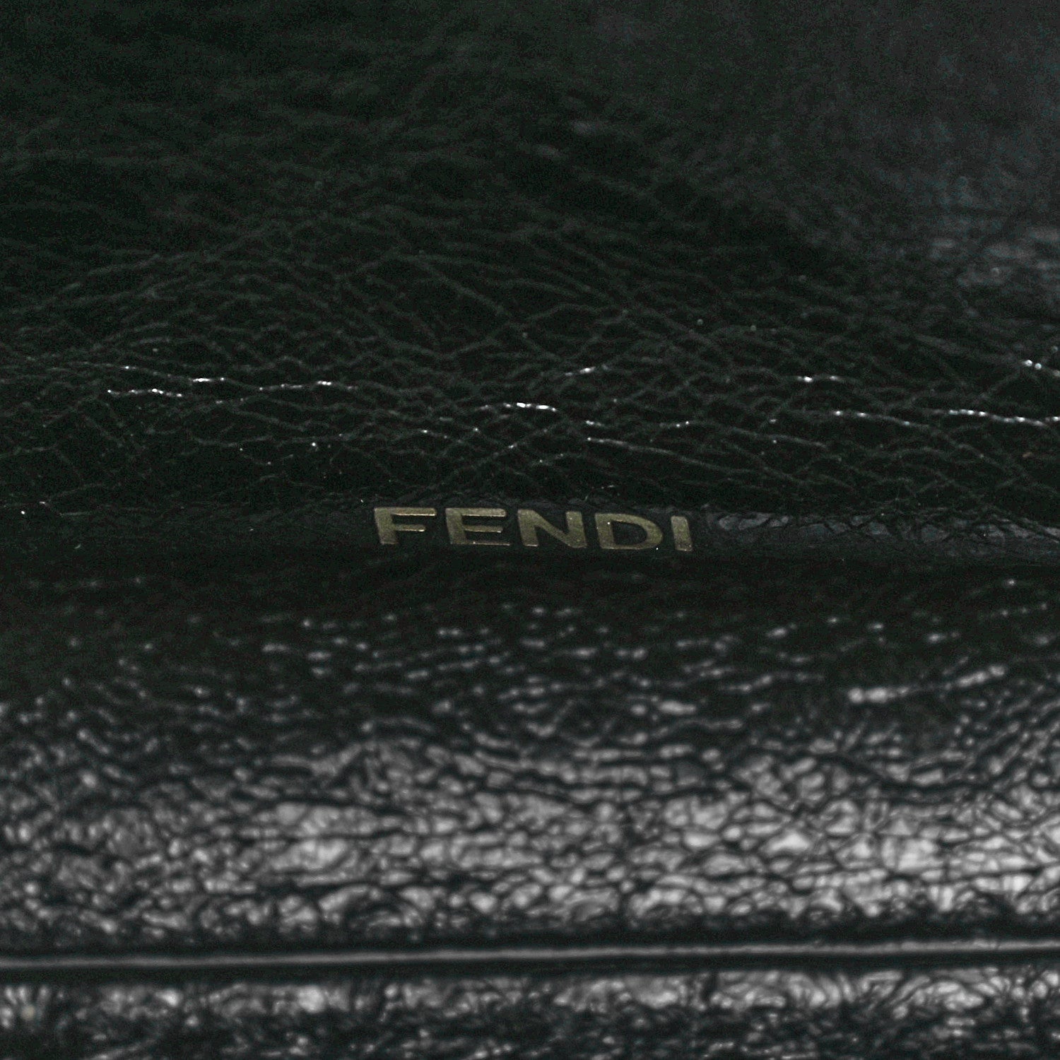 Fendi Vitello Liberty Glossy Lambskin Perforated Medium Peekaboo X-Lite Sand Mimosa Black 6 of 10
