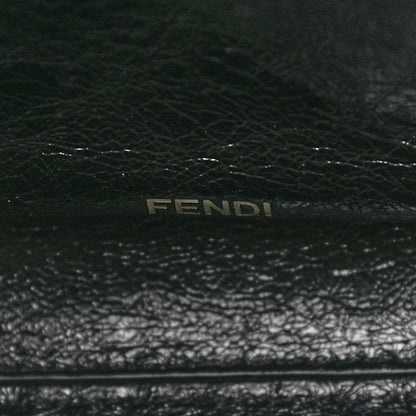Fendi Vitello Liberty Glossy Lambskin Perforated Medium Peekaboo X-Lite Sand Mimosa Black 6 of 10