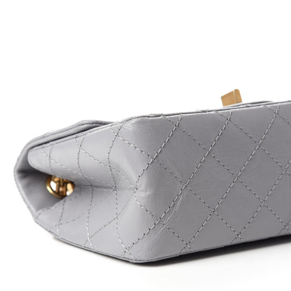 Chanel Aged Calfskin Quilted 2.55 Reissue Mini Flap Grey 6 of 11