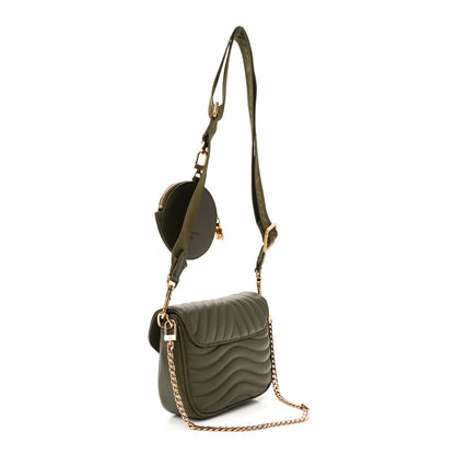 Louis Vuitton Calfskin New Wave Multi Pochette Kaki 3 of 11