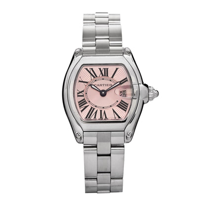 Cartier Stainless Steel 31mm Roadster Quartz Watch Pink 1 of 6