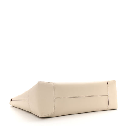 Burberry Calfskin Crest Embossed Small Tote Limestone 3 of 8