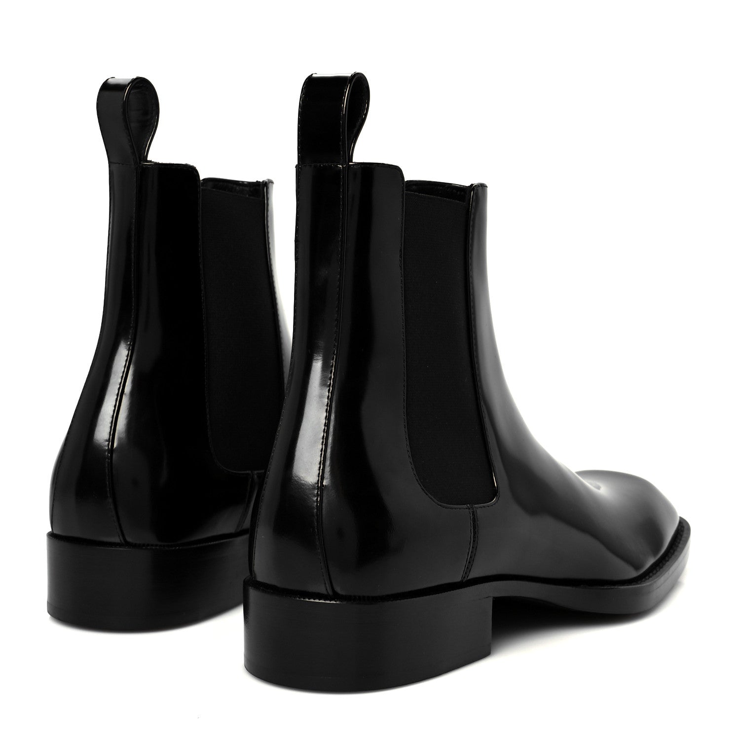 Saint Laurent Vitello Moet Mens Vadim 25 Booties 39 Black 5 of 10