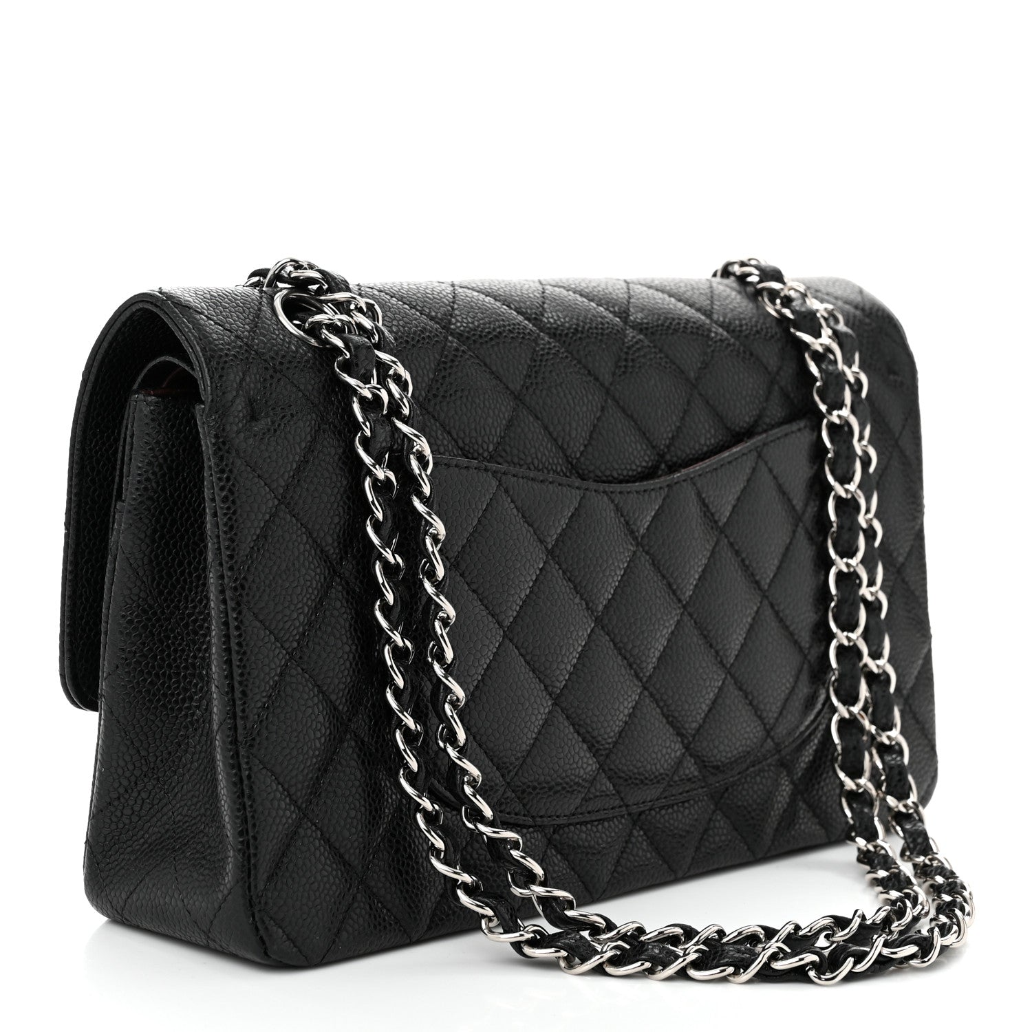 Chanel Caviar Quilted Medium Double Flap Black 3 of 10